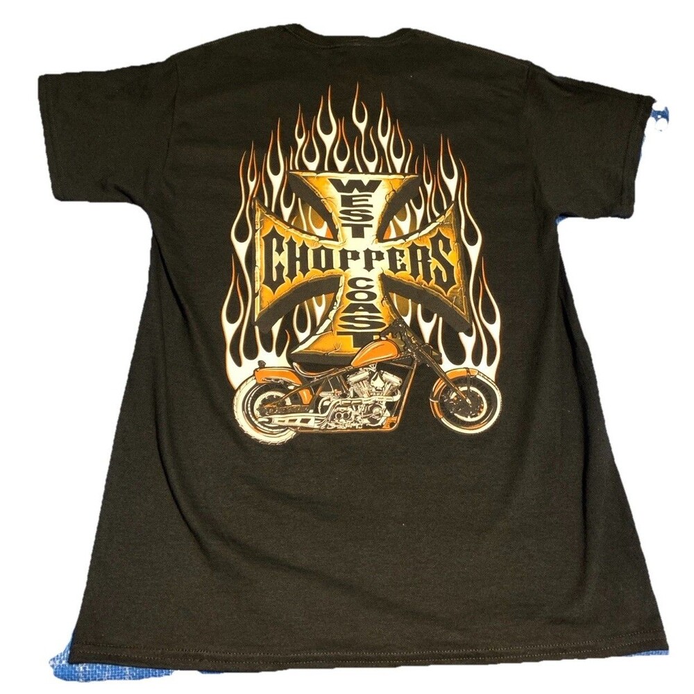 West Coast Choppers Black T-shirt Motorcycle Size M